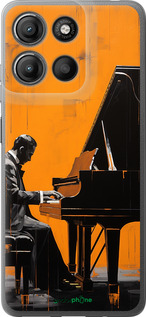 Силіконовий чехол Чохол для телефона Чоловік за Роялем для Motorola Moto G15 Power - 5938u-4044 изображение 