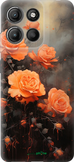 Силиконовый чехол Оранжевые розы для Motorola Moto G15 Power - 5944u-4044 изображение 