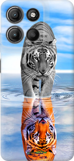 Силиконовый чехол Тигр для Motorola Moto G15 Power - 6016u-4044 изображение 