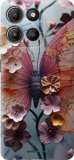 Силиконовый чехол Fairy Butterfly для Motorola Moto G15 Power - 6048u-4044 изображение 