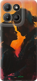 Силиконовый чехол Любовь на полотне для Motorola Moto G15 Power - 6067u-4044 изображение 