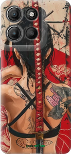 Силиконовый чехол Тайна катаны для Motorola Moto G15 Power - 6074u-4044 изображение 