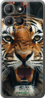 Силиконовый чехол Тигровое величие для Motorola Moto G15 Power - 6080u-4044 изображение 
