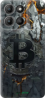Силиконовый чехол Раскаленный биткойн для Motorola Moto G15 Power - 6091u-4044 изображение 