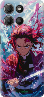 Силіконовий чехол Танджиро Камадо: Клинок, що розсікає демонів для Motorola Moto G15 Power - 6111u-4044 изображение 