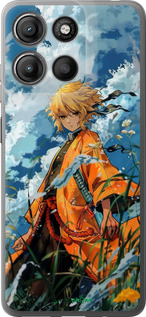 Силиконовый чехол Zenitsu Agatsuma для Motorola Moto G15 Power - 6117u-4044 изображение 