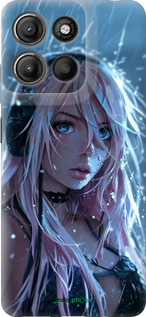 Силиконовый чехол Неоновый дождь для Motorola Moto G15 Power - 6119u-4044 изображение 