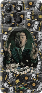 Силіконовий чехол Волк с валл стрит для Motorola Moto G15 Power - 6287u-4044 изображение 