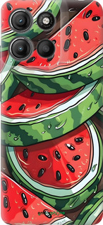 Силиконовый чехол Арбуз для Motorola Moto G15 Power - 6315u-4044 изображение 