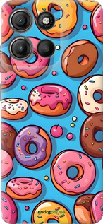 Силиконовый чехол Пончики для Motorola Moto G15 Power - 6318u-4044 изображение 