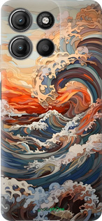 Силіконовий чехол Арт хвилі для Motorola Moto G15 Power - 6324u-4044 изображение 