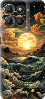 Силіконовий чехол Арт волны для Motorola Moto G15 Power - 6332u-4044 изображение 