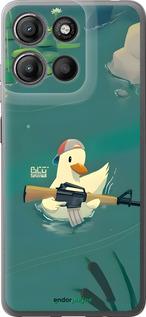 Силиконовый чехол Уточка с автоматом для Motorola Moto G15 Power - 6356u-4044 изображение 