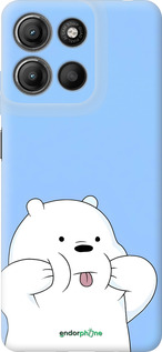 Силиконовый чехол Милый мишка для Motorola Moto G15 Power - 6357u-4044 изображение 