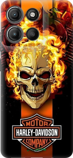 Силиконовый чехол Харлей девидсон для Motorola Moto G15 Power - 6370u-4044 изображение 