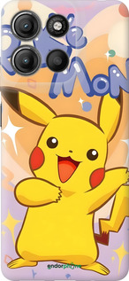 Силиконовый чехол Пикачу для Motorola Moto G15 Power - 6383u-4044 изображение 