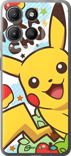 Силиконовый чехол Пикачу 2 для Motorola Moto G15 Power - 6391u-4044 изображение 