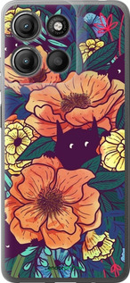 Силиконовый чехол С изображением полевых цветов для Motorola Moto G15 Power - 6419u-4044 изображение 