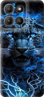 Силиконовый чехол Ледяной леопард для Motorola Moto G15 Power - 6460u-4044 изображение 