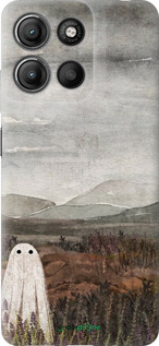 Силиконовый чехол Одинокий призрак на фоне гор для Motorola Moto G15 Power - 6486u-4044 изображение 