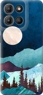 Силиконовый чехол Горная идиллия ночной пейзаж для Motorola Moto G15 Power - 6488u-4044 изображение 