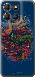 Силиконовый чехол Сердце моря для Motorola Moto G15 Power - 6506u-4044 изображение 