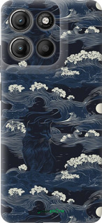 Силиконовый чехол Морская тематика в стиле арт-деко для Motorola Moto G15 Power - 6520u-4044 изображение 