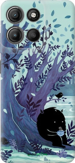 Силиконовый чехол Арт принт Тихое место чая для Motorola Moto G15 Power - 6544u-4044 изображение 