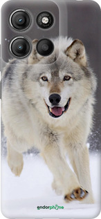 Силиконовый чехол Бегущий волк для Motorola Moto G15 Power - 826u-4044 изображение 