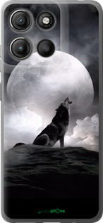 Силиконовый чехол Воющий волк для Motorola Moto G15 Power - 934u-4044 изображение 