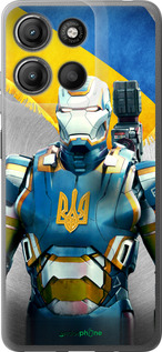 Силиконовый чехол Украинский киборг для Motorola Moto G15 Power - 980u-4044 изображение 