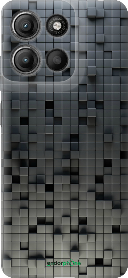 Силиконовый чехол Кубики для Motorola Moto G15 Power - 1061u-4044 изображение 