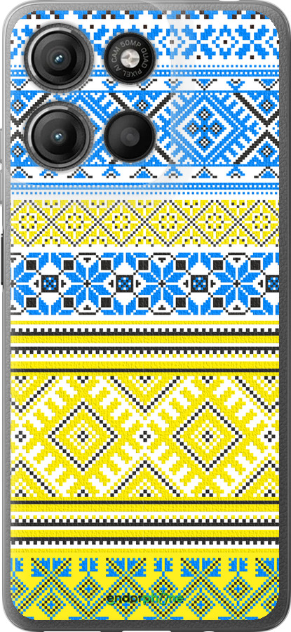 Силиконовый чехол Вышиванка 40 для Motorola Moto G15 Power - 1174u-4044 изображение 