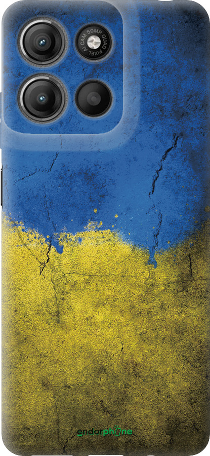 Силиконовый чехол Флаг Украины 2 для Motorola Moto G15 Power - 401u-4044 изображение 