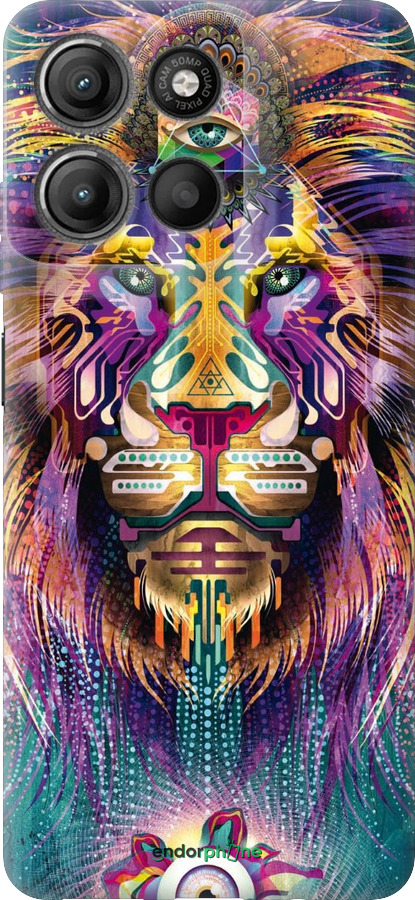 Силіконовий чехол Люмінесцентний лев для Motorola Moto G15 Power - 4037u-4044 изображение 