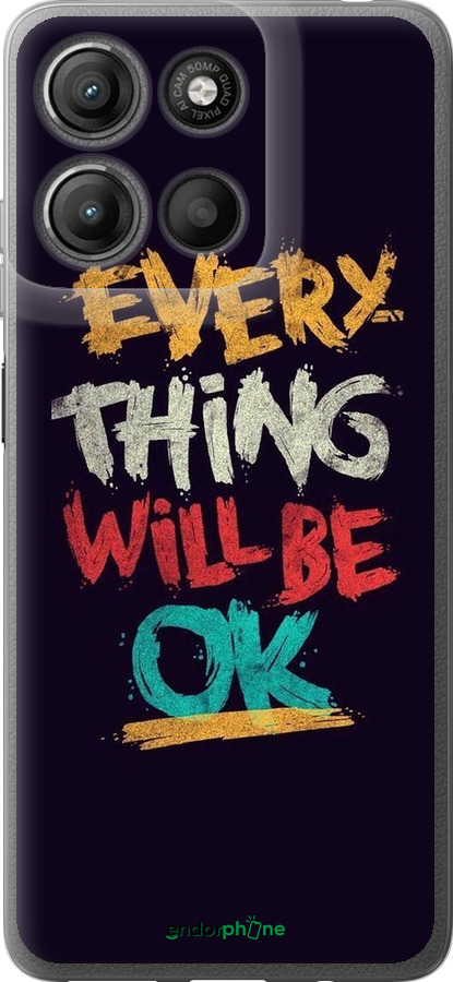 Силіконовий чехол Все буде добре для Motorola Moto G15 Power - 4068u-4044 изображение 