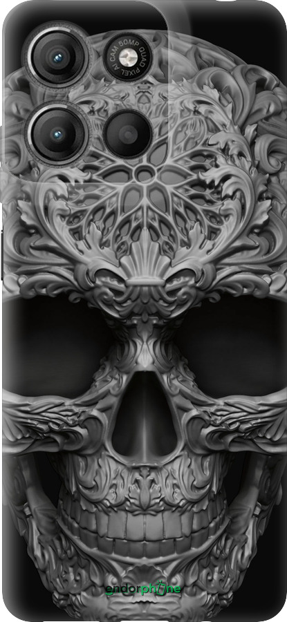 Силиконовый чехол skull-ornament для Motorola Moto G15 Power - 4101u-4044 изображение 