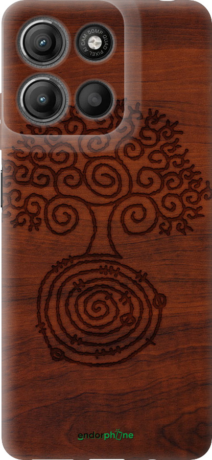 Силиконовый чехол Узор дерева для Motorola Moto G15 Power - 4119u-4044 изображение 