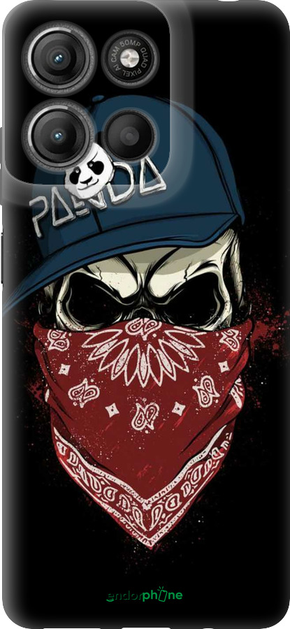 Силіконовий чехол Череп в кепці для Motorola Moto G15 Power - 4127u-4044 изображение 