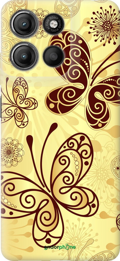Силиконовый чехол Красивые бабочки для Motorola Moto G15 Power - 4170u-4044 изображение 