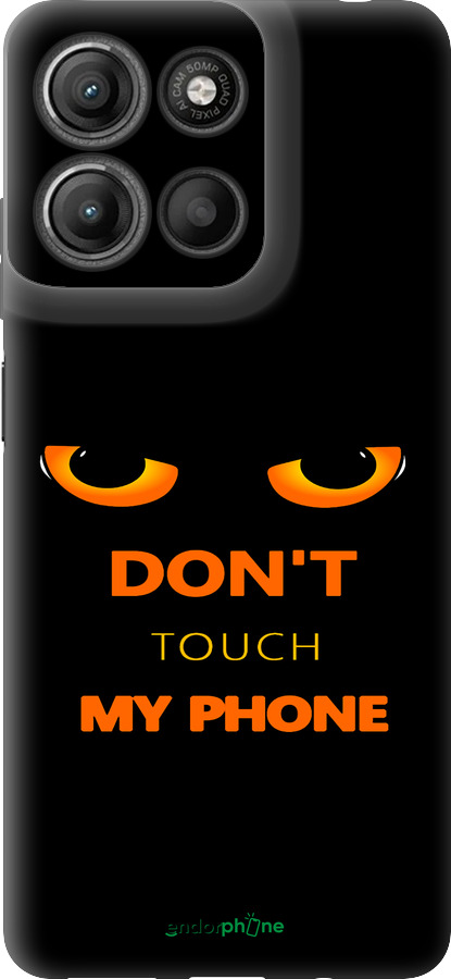 Силиконовый чехол Don't touch the phone для Motorola Moto G15 Power - 4261u-4044 изображение 