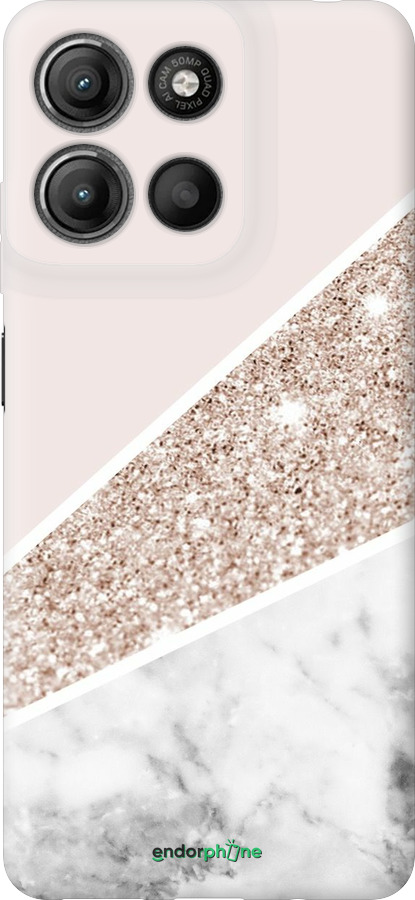 Силиконовый чехол Пастельный мрамор для Motorola Moto G15 Power - 4342u-4044 изображение 