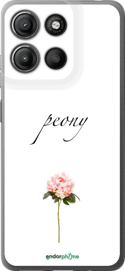 Силиконовый чехол Пион для Motorola Moto G15 Power - 4366u-4044 изображение 