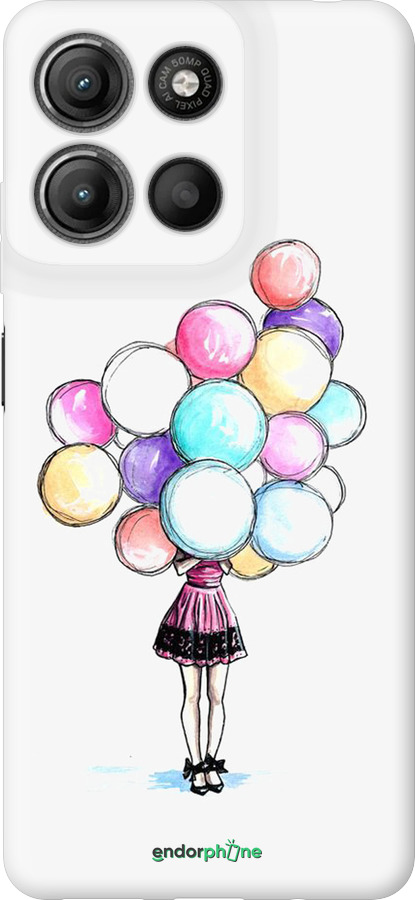 Силиконовый чехол Шарики для Motorola Moto G15 Power - 4387u-4044 изображение 