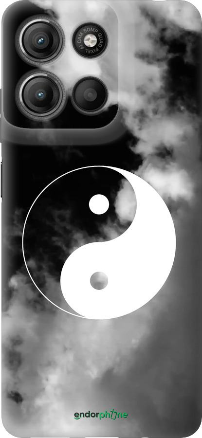 Силиконовый чехол Инь и Янь для Motorola Moto G15 Power - 4389u-4044 изображение 