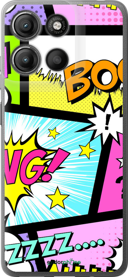 Силиконовый чехол Комикс 1 для Motorola Moto G15 Power - 4407u-4044 изображение 