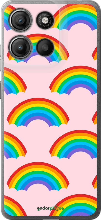 Силиконовый чехол Rainbows для Motorola Moto G15 Power - 4478u-4044 изображение 