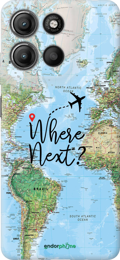 Силиконовый чехол Путешествие для Motorola Moto G15 Power - 4503u-4044 изображение 