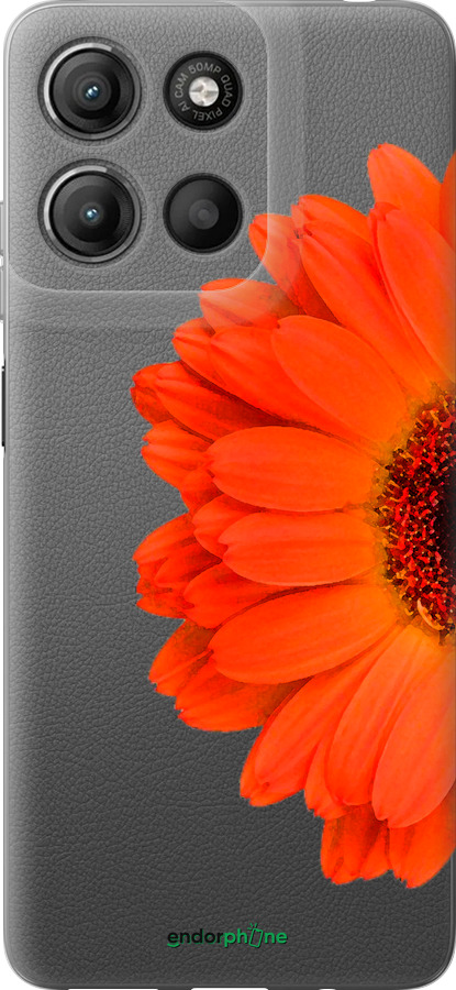 Силиконовый чехол Гербера 1 для Motorola Moto G15 Power - 4534u-4044 изображение 