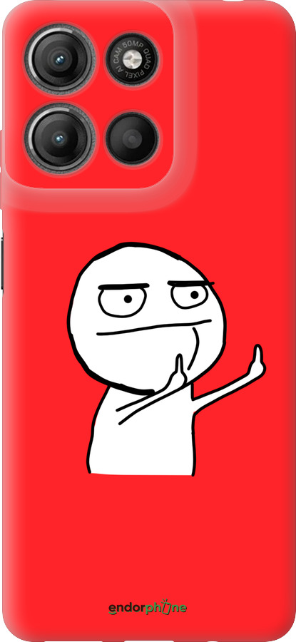 Силиконовый чехол Мем для Motorola Moto G15 Power - 4578u-4044 изображение 